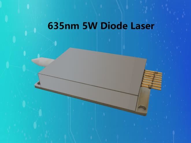 5W High Power Red Diode Laser Module , 635nm medical diode laser